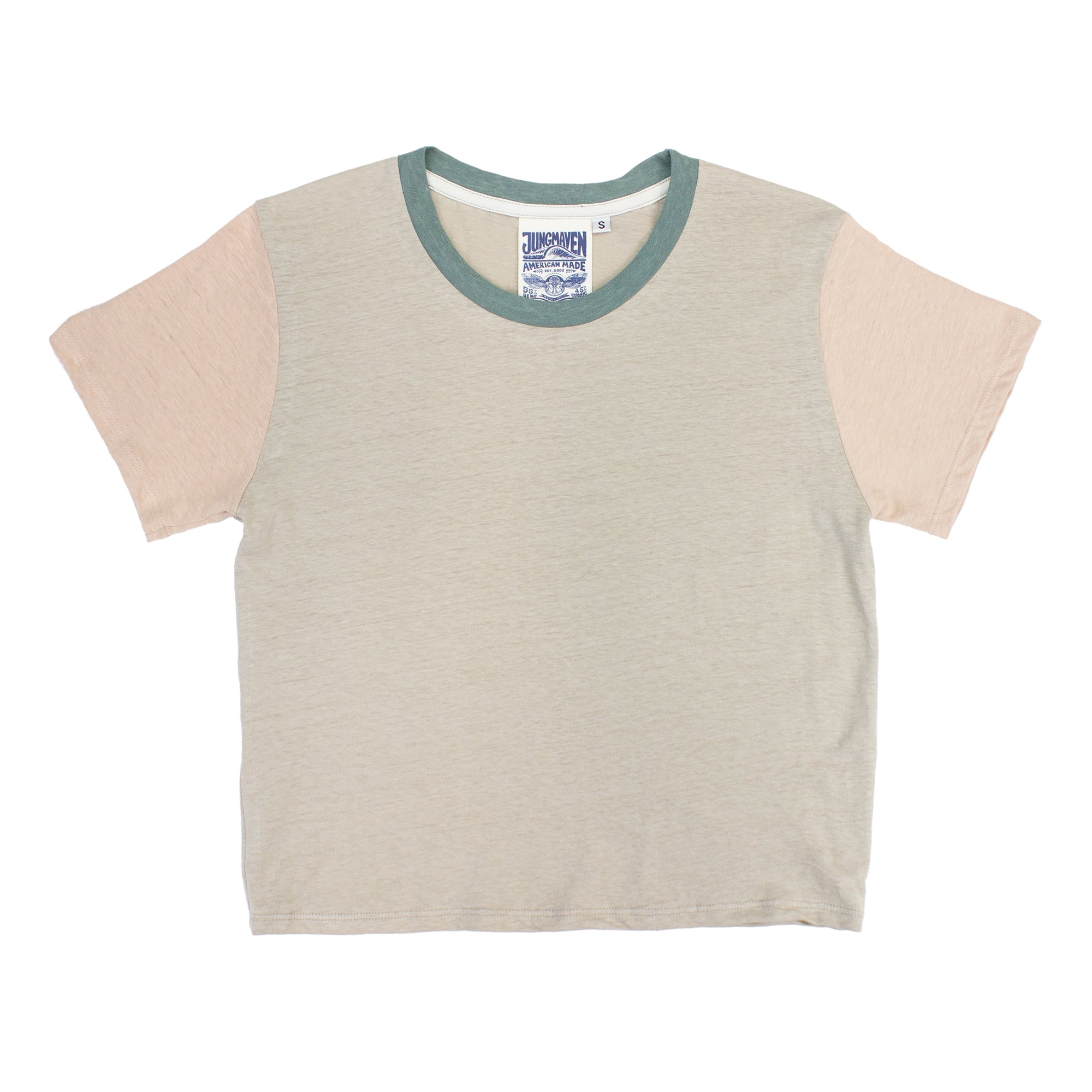 Color Block Cropped Lorel Tee