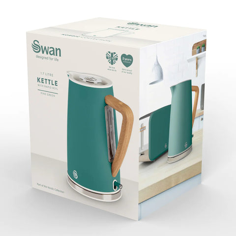 Swan 1.7L Nordic Style Cordless Kettle Packaging