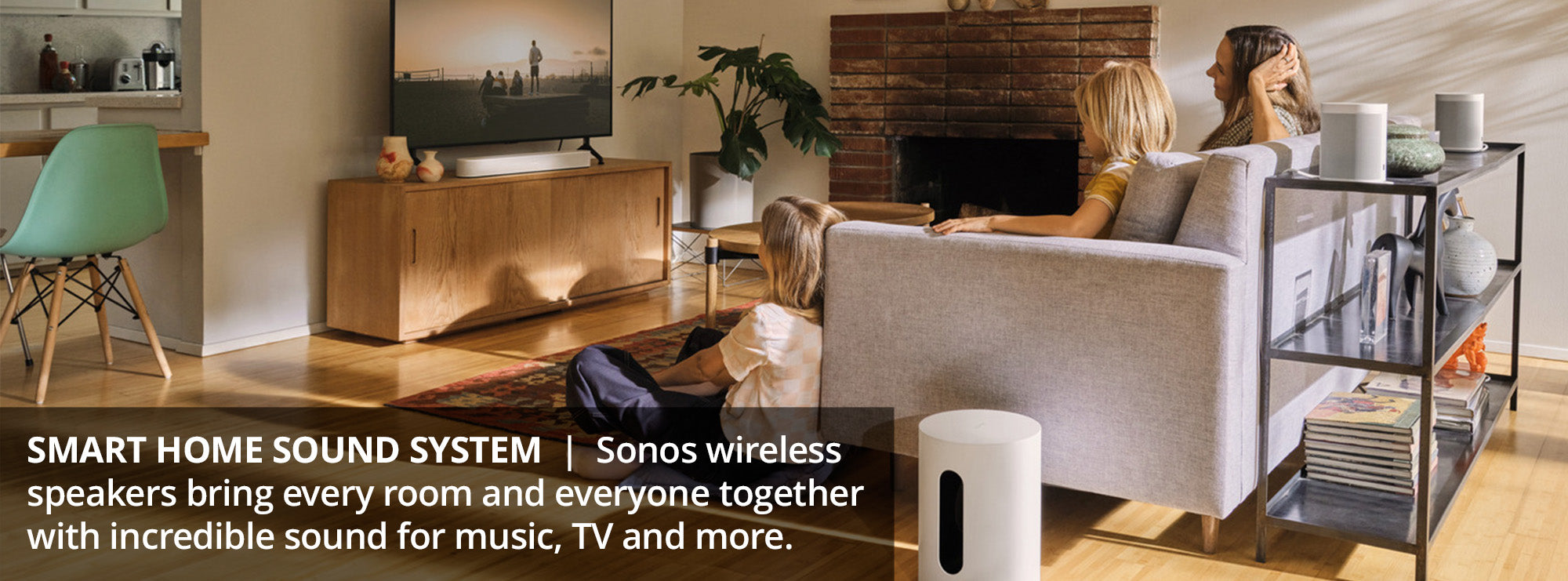 Smart home sound system  Sonos wireless speakers bring every room and everyone together with incredible sound for music, TV and more.