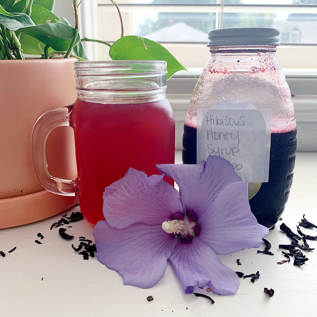 Hibiscus Honey Syrup Recipe ~ florapothecarie