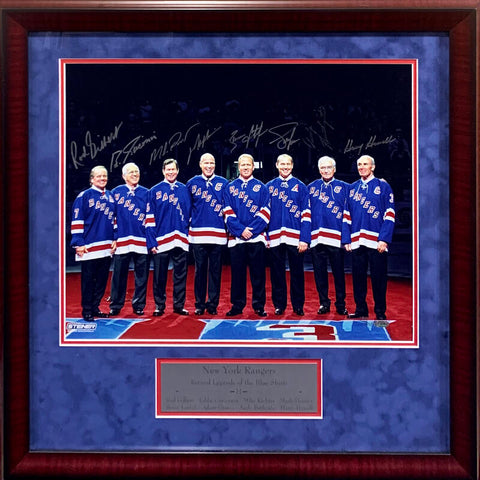 NY Islanders Retired #s signed 16x20 photo framed 6 auto Mike Bossy Gillies  JSA