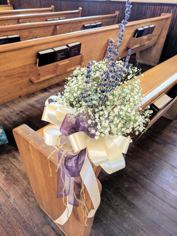 Church Pew Flowers