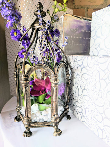 floral birdcage wedding decor