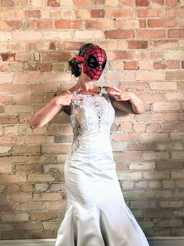 Spider bride photo booth