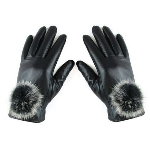 ladies leather winter gloves