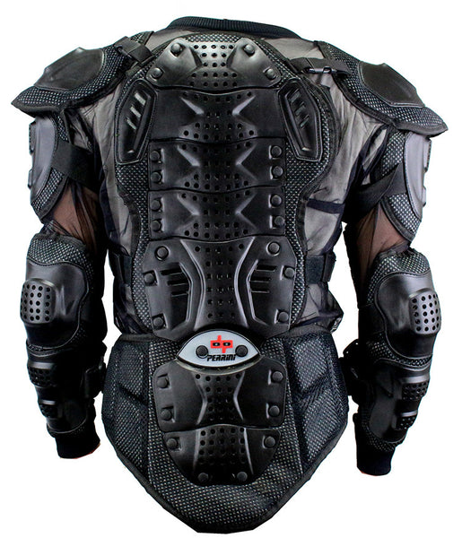 CE Approved Perrini Full Body Armor Motorcycle Jacket – TopGearLeathers