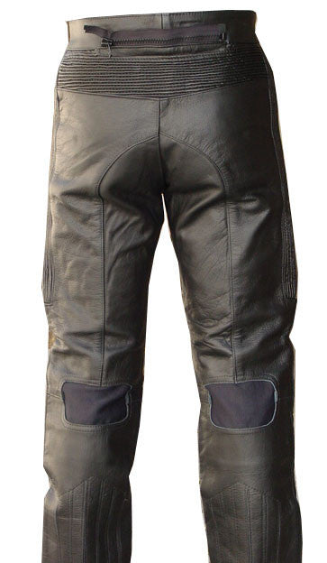 V-Pilot Style Motorcycle Leather Pants – TopGearLeathers