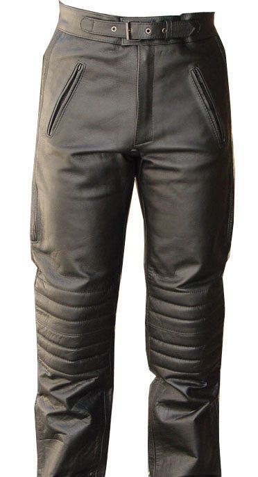 V-Pilot Style Motorcycle Leather Pants – TopGearLeathers