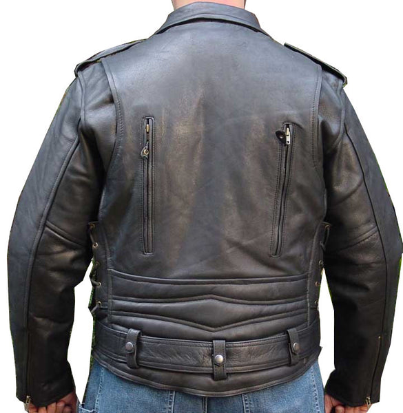 Biker Leather Motorcycle Riding Jacket Thick – TopGearLeathers