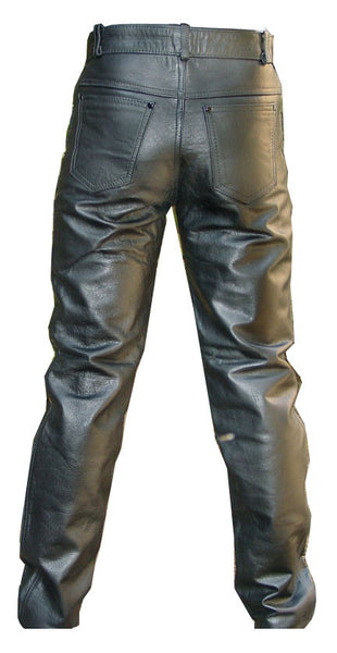 Motorcycle Leather Pants Without Knee seams – TopGearLeathers