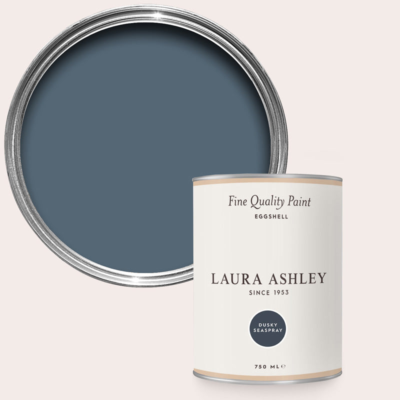 Laura Ashley Dusky Seaspray Eggshell Paint 750ml – Curtain Poles Emporium