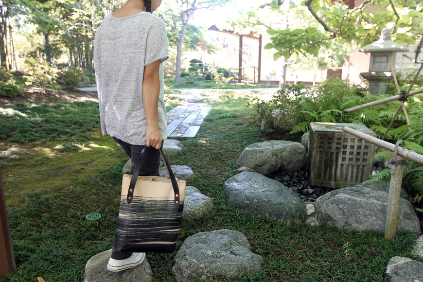 Hand made in usa leather tote bag