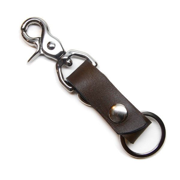 Leather Key Clip – Tan Horween Chromexcel – Friday & River