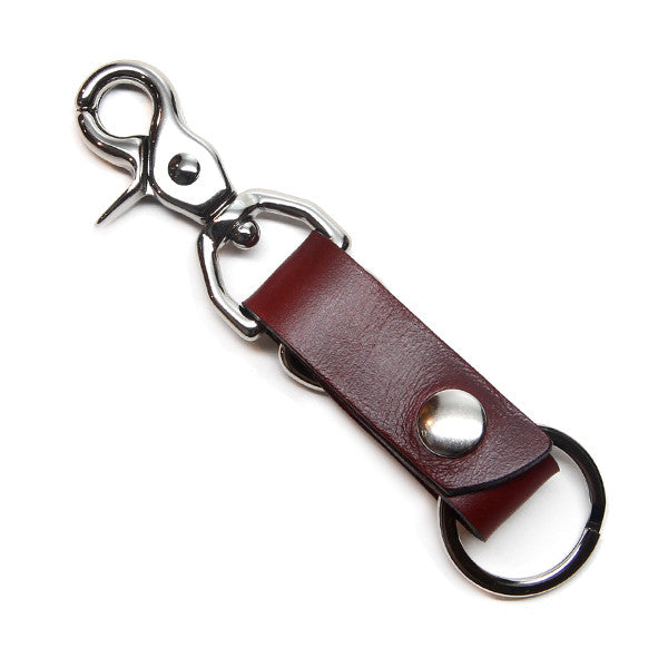 Leather Key Clip – Tan Horween Chromexcel – Friday & River