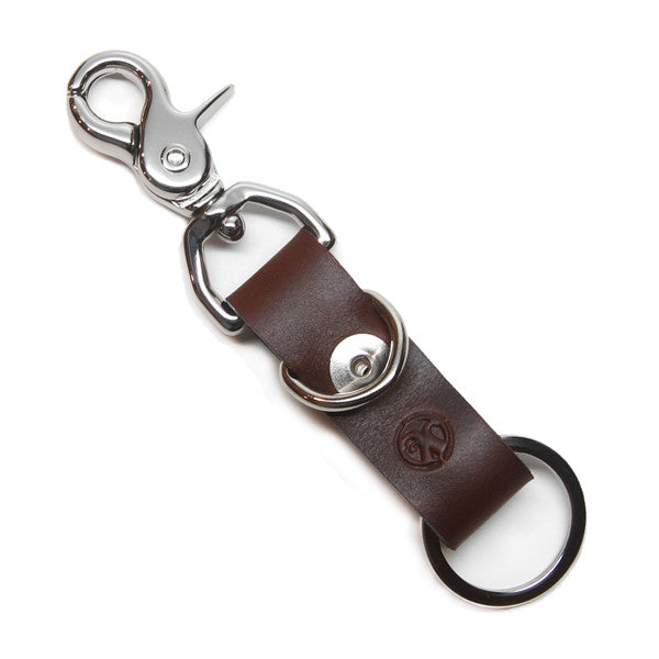 Leather Key Clip – Tan Horween Chromexcel – Friday & River