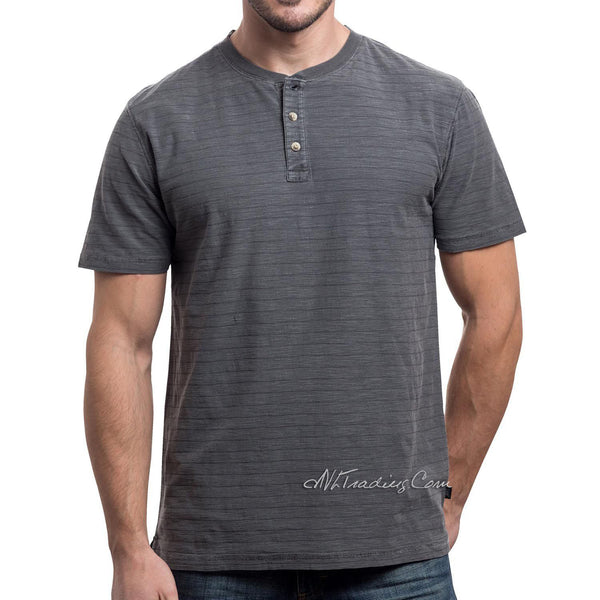 LEE Premium Select Texure Stripes Henley Men Short Sleeve Shirt Vintag ...