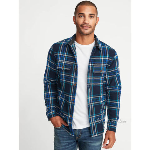 old navy flannel jeans