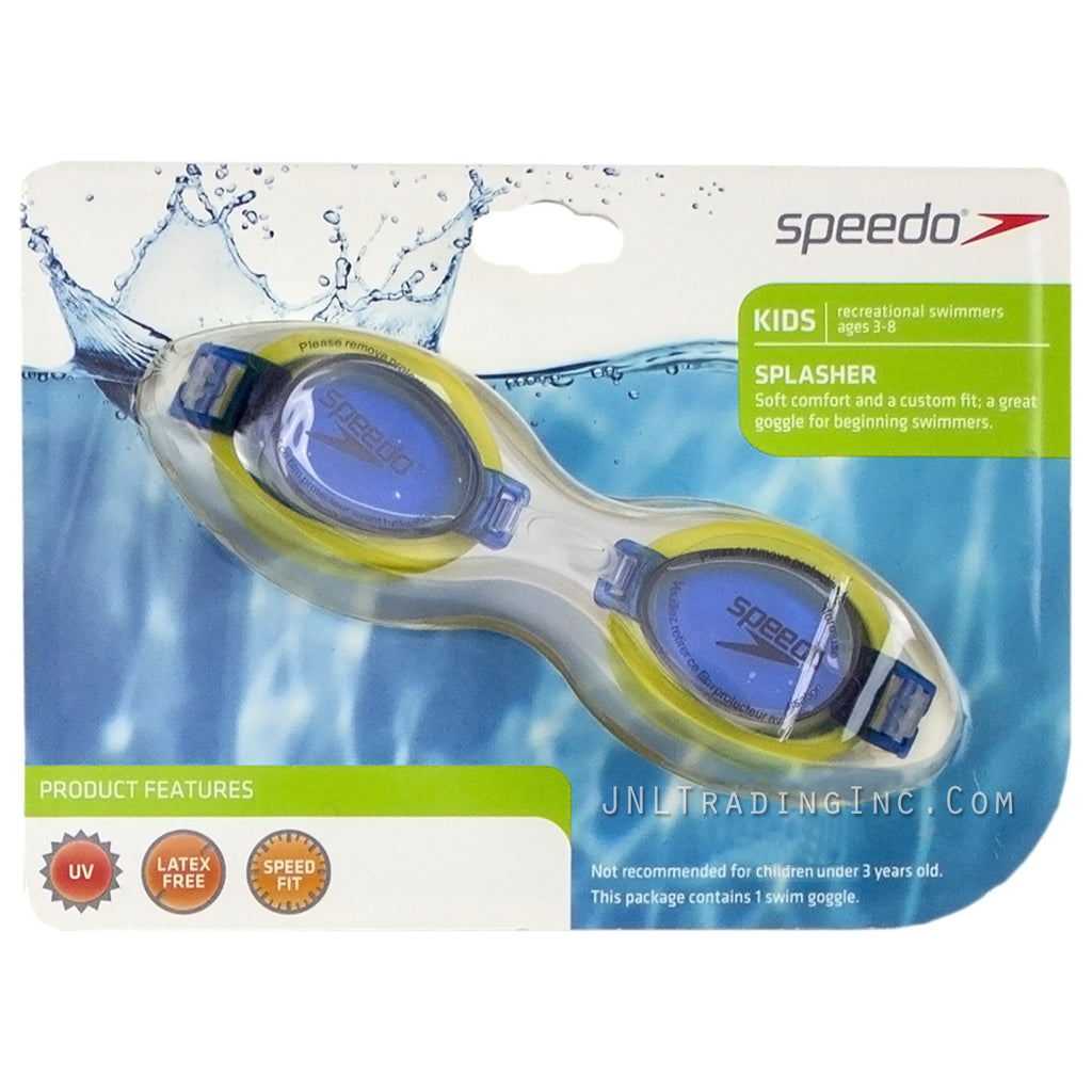 Speedo Kids SPLASHER Swimming Goggles ages 3-8 Swim Goggle UV Speed Fi ...