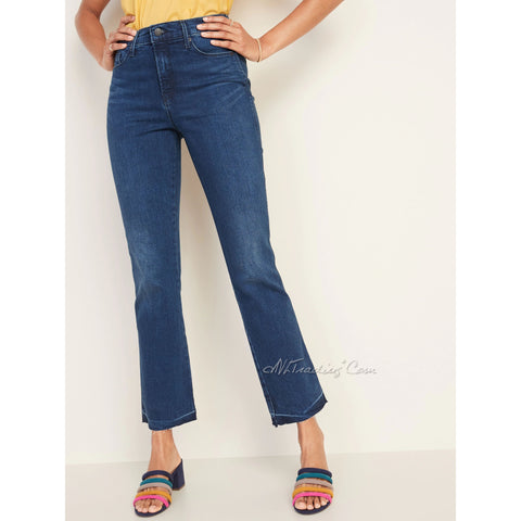 old navy ankle flare jeans