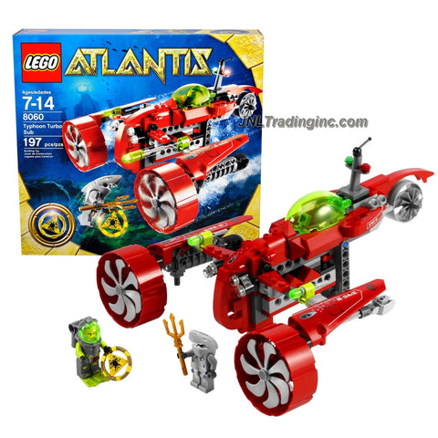 Year 2009 Lego Atlantis 8060 - TYPHOON TURBO SUB with Claw, Tor – JNL Trading
