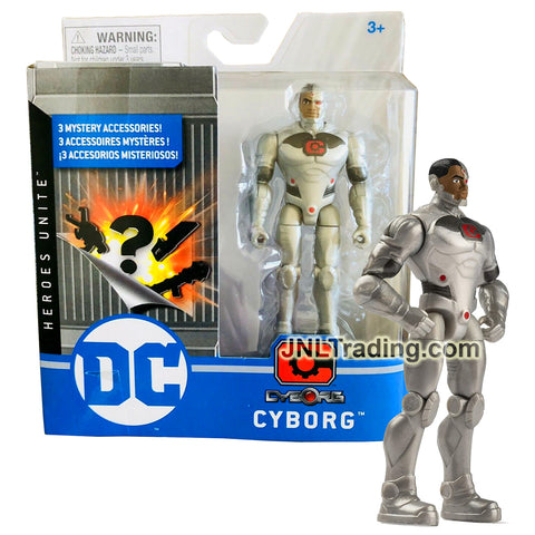 Additief Necklet jas DC Comics Heroes Unite Series 4 Inch Tall Action Figure - CYBORG with – JNL  Trading