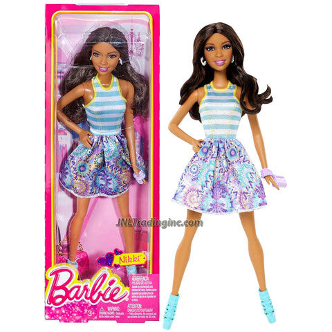 Year 2013 Barbie Fashionistas Series 12 Inch Doll Set - NIKKI BGY20 in ...