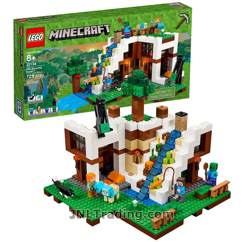 lego minecraft the waterfall base