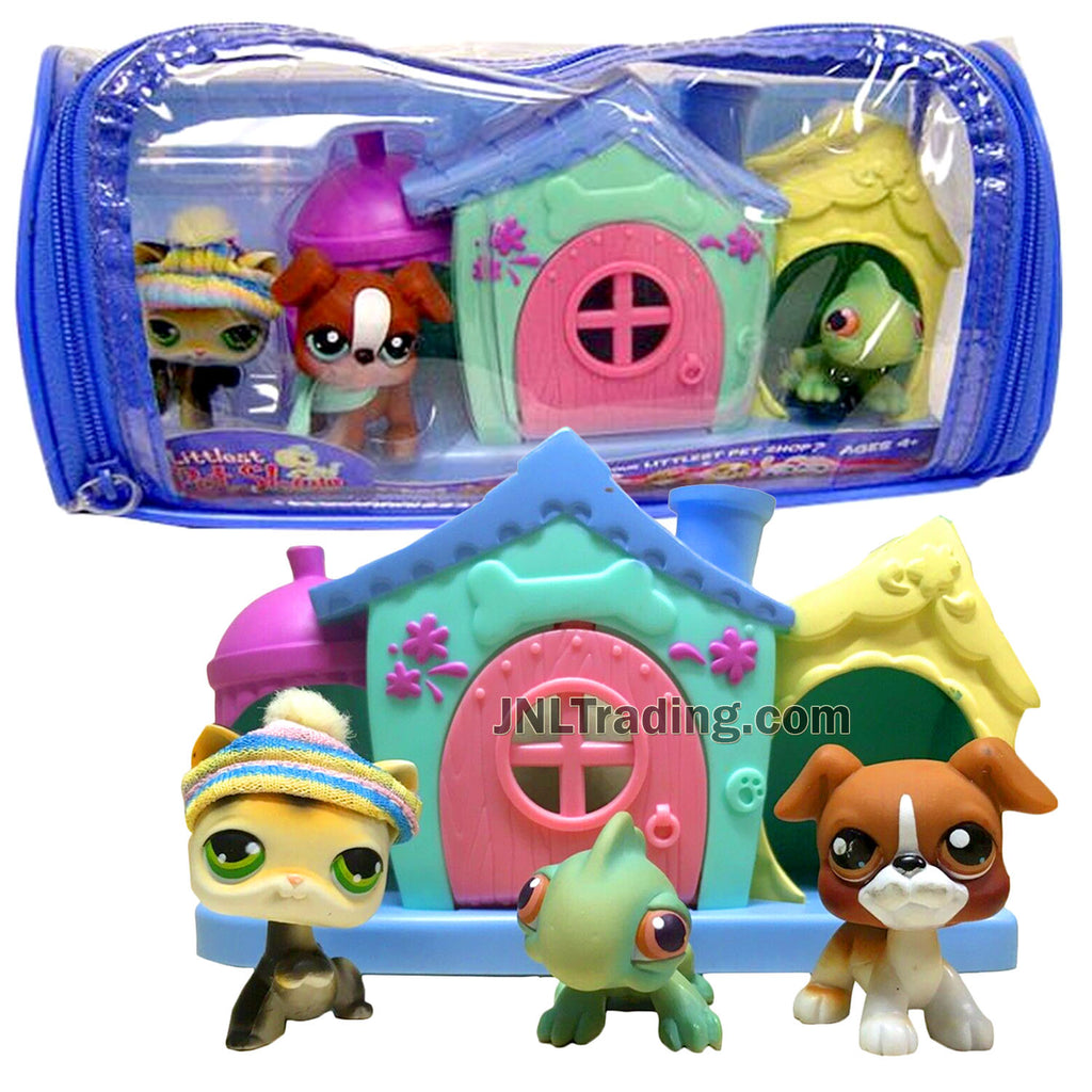 Year 2005 Littlest Pet Shop LPS Winter Vinyl Duffle Bag Series Bobble ...