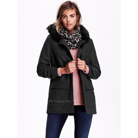 old navy women's wool coats & jackets