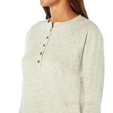 Gap Comfortable Women soft French terry Henley Sweatshirt