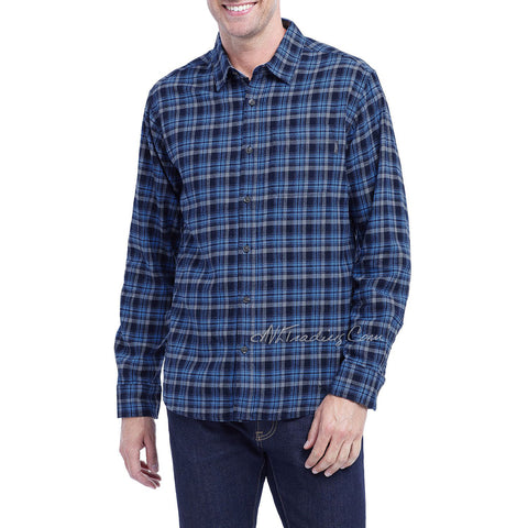 Eddie Bauer Bristol Men's Soft Plaid Flannel Long Sleeve Shirt – JNL ...