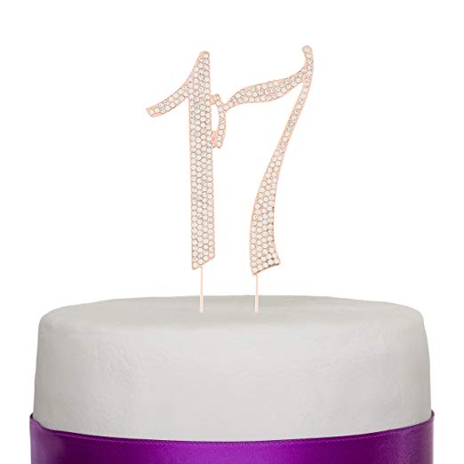 Happy Birthday Cake Topper Personalized Numbers Colors Happy 17th Birt |  NineLife - Australia