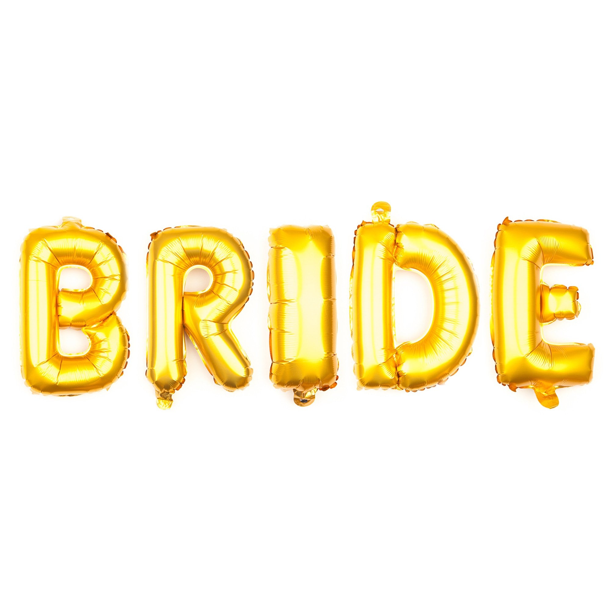 bride gold letter balloons