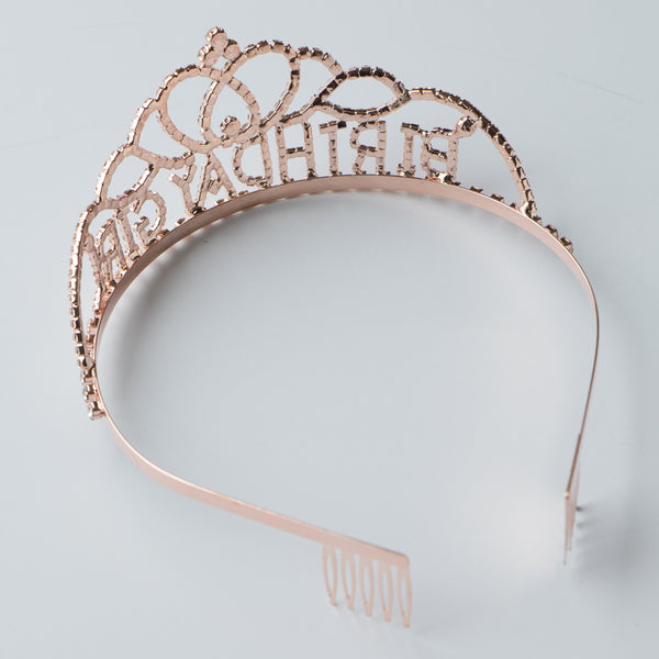 Birthday Girl Tiara - Rose Gold - Ella Celebration