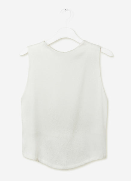 KAAREM - Petal Dropped Arm Tank - White Pattern