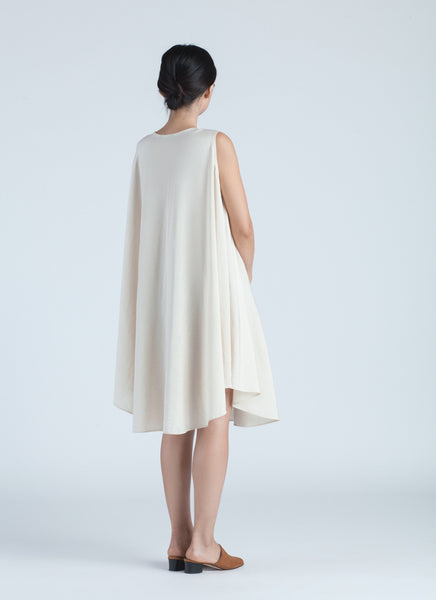 KAAREM - Jade Tent Sleeveless Dress - Cream