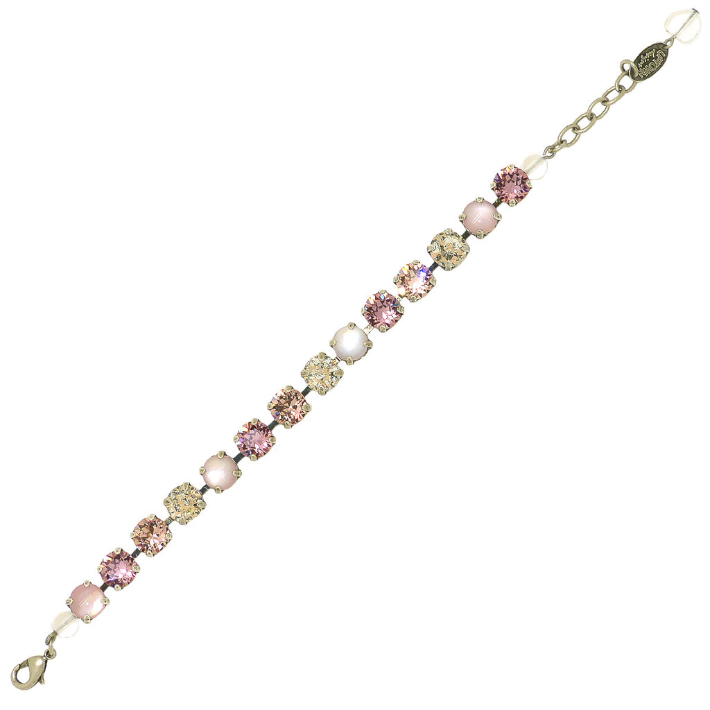 Dorata Handmade Pink Mother or Pearl Patina Bracelet wear with Mariana ...