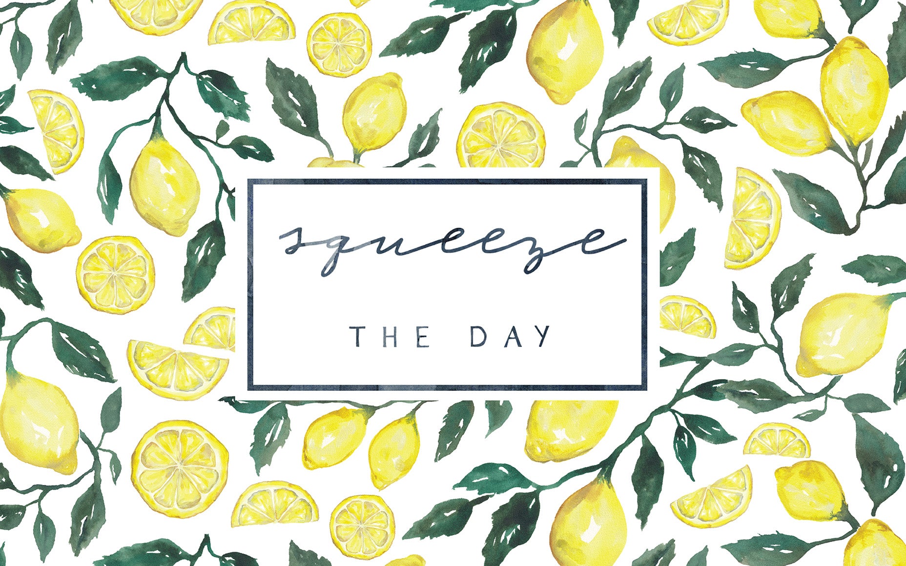 September Freebie: Squeeze the Day Lemon Wallpaper Download