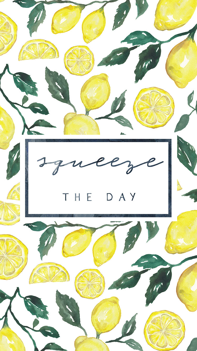 September Freebie: Squeeze the Day Lemon Wallpaper Download