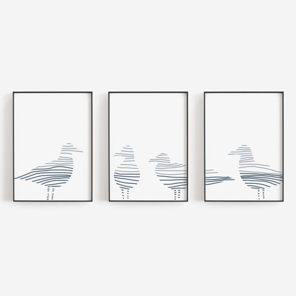 Modern Surfboard - Set of 3 - Art Prints or Canvases