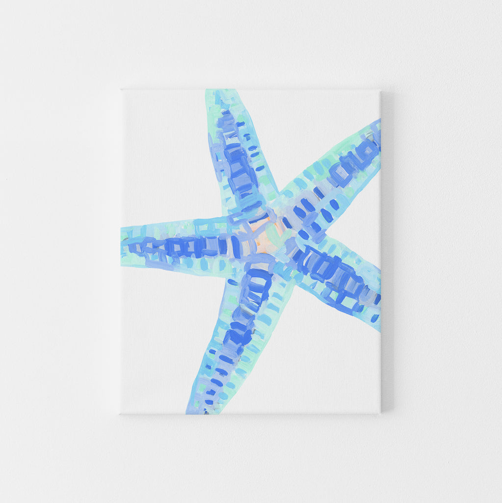 blue starfish art