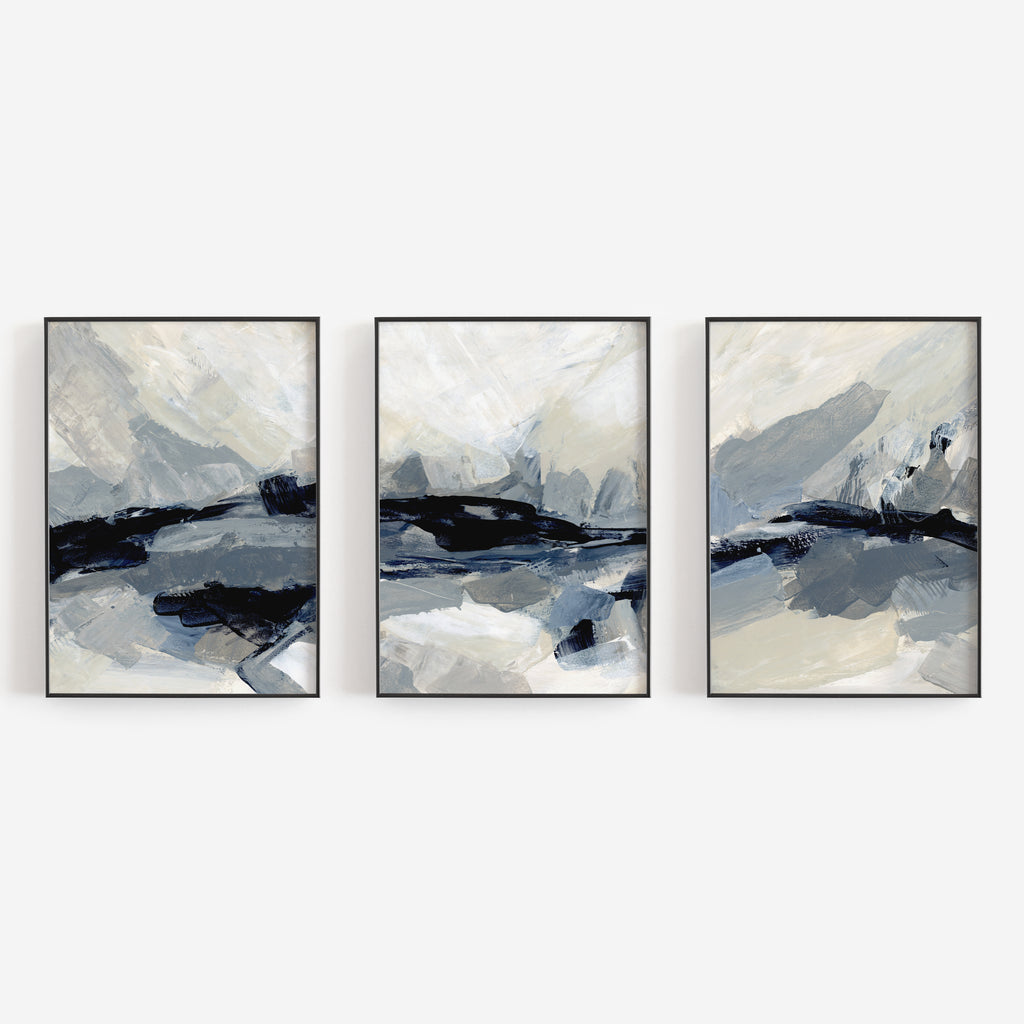 Balsam Hills Abstract - Set of 3 - Art Prints or Canvases | Jetty Home