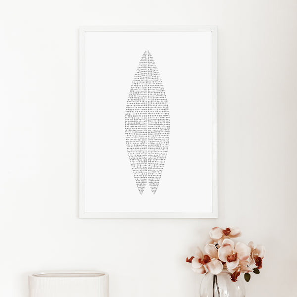 Surfboard, No. 1  - Art Print or Canvas - Jetty Home
