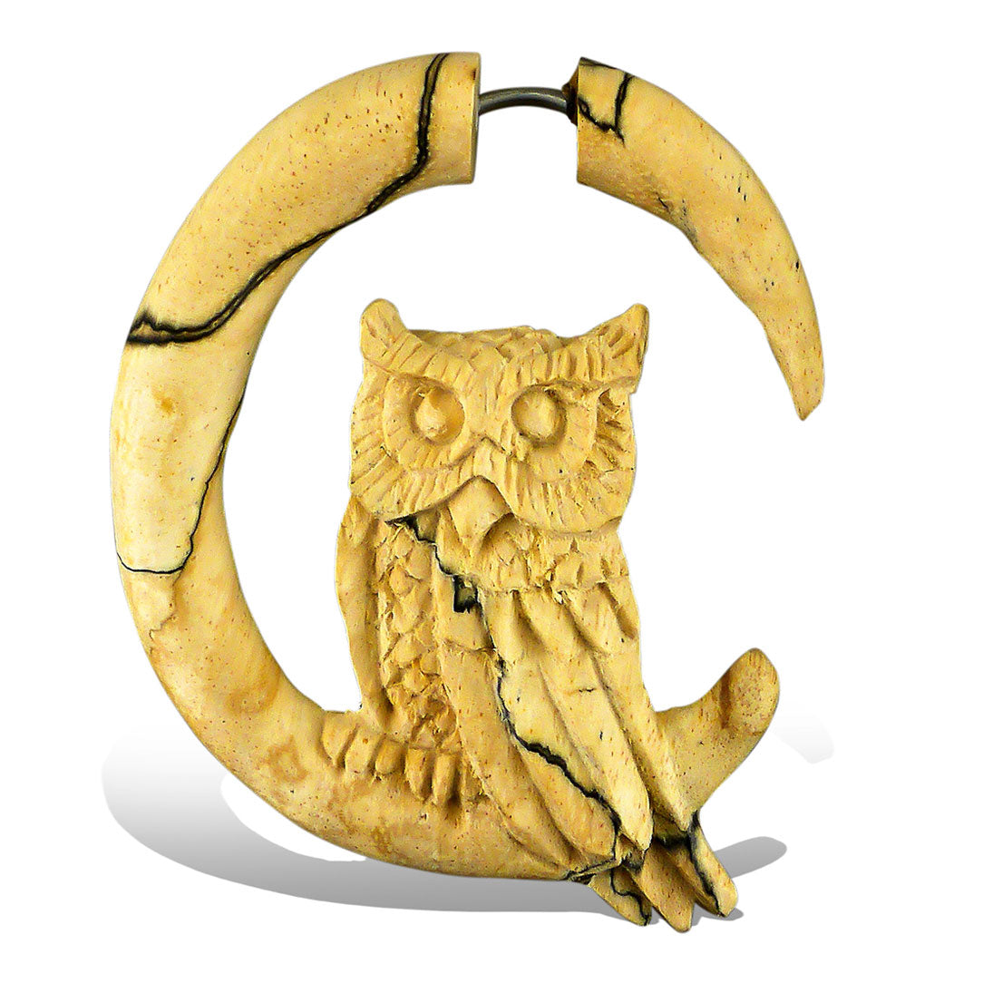 <span>EFW-112<span>: </span></span>Perched Owl - Wood