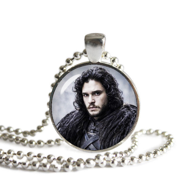 Jon Snow Necklace Kit Harington Pendant Fandom Jewelry Game Of