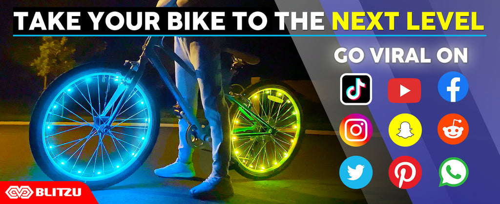 2-Tire Pack 7 Colors in 1 LED Bike Wheel Lights