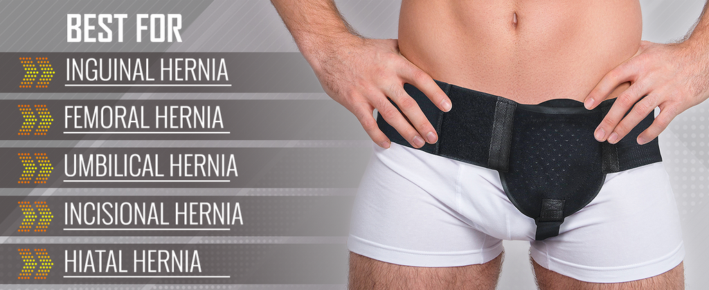 Inguinal Hernia Belt | Groin Support Truss for Bilateral Scrotal & Femoral Hernias for Men or Women