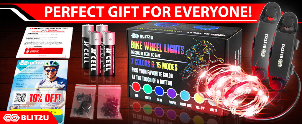 2-Tire Pack 7 Colors in 1 LED Bike Wheel Lights