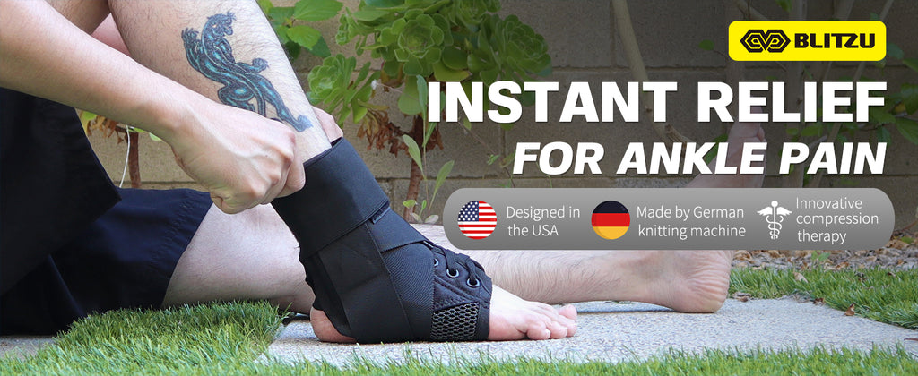 Lace-Up Ankle Brace | For Ankle Sprains & Strains, Instability, Pain Relief, Recovery & Prevention