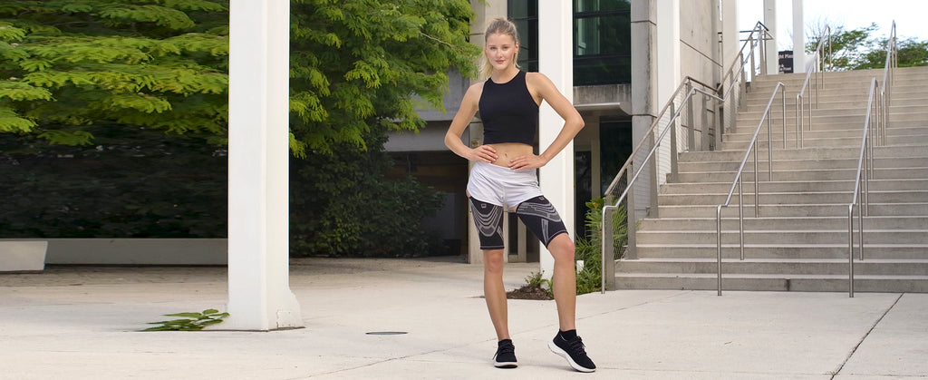 Compression Thigh Sleeve - Leg Support for Torn Hamstring, Quad Strains, and Pulled Muscle Treatment